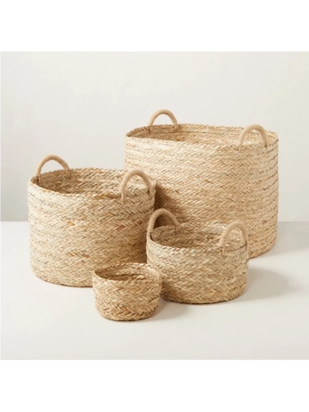 Extra Large XL Braided Grass Storage Basket - Hearth & Hand™ with Magnolia NEW